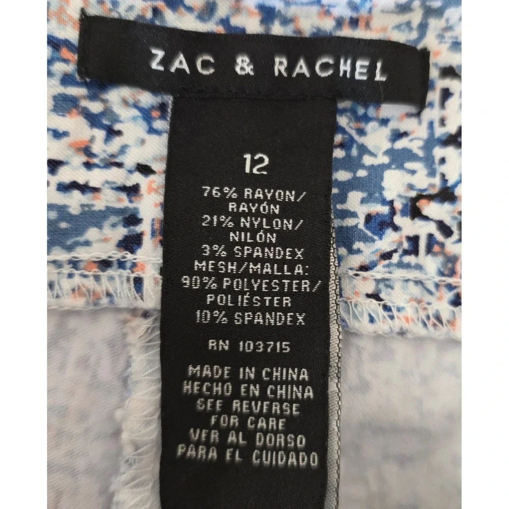 Zac & Rachel measurements waist